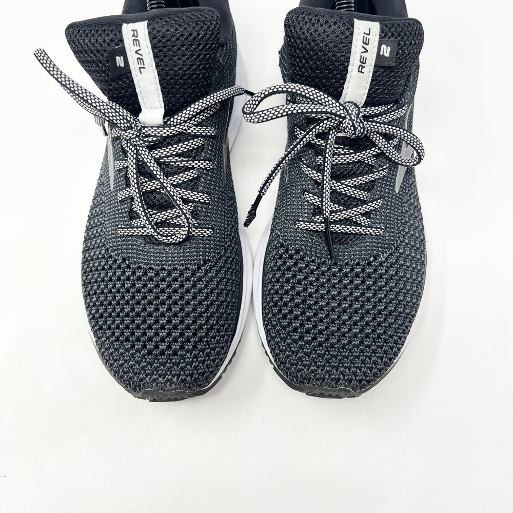 Brooks Revel 2 Womens Running Shoes Size 9.5 Black White Grey Knit 1202811B012 - Picture 11 of 11